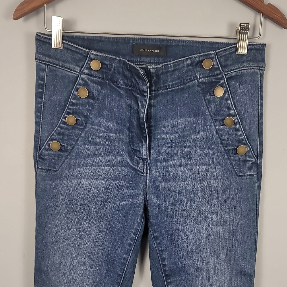 Ann Taylor Blue High Rise Jeans Timeless Skinny Fit